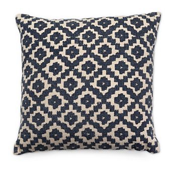 Tempo Home Jasmine Textured Blue Throw Pillow