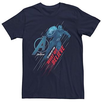 Men's Marvel Avengers Captain America We Believe Tee