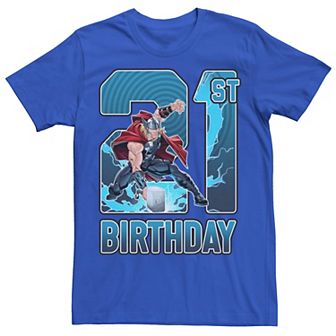 Men's Marvel Thor 21st Birthday Tee