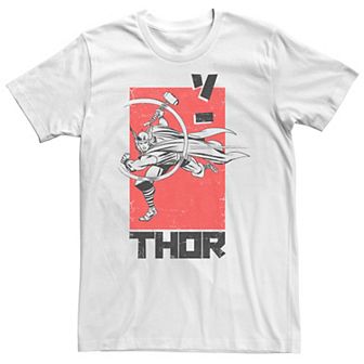 Men's Marvel Thor Kanji Abstract Poster Tee