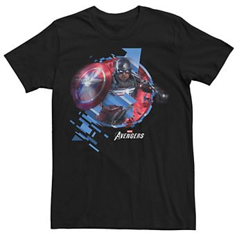 Men's Marvel Captain America Light Up Logo Tee