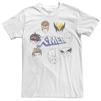 Men's Marvel X-Men Distressed Group Shot Panel Portrait Tee