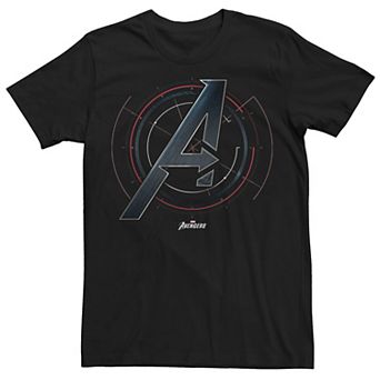 Men's Marvel Avengers Gauge Digital Symbol Tee