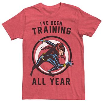 Men's Marvel Avengers Black Widow Tech Suit Logo Tee