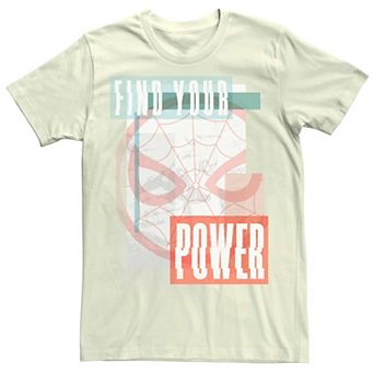 Men's Marvel Spider-Man Find Your Power Pastel Portrait Tee
