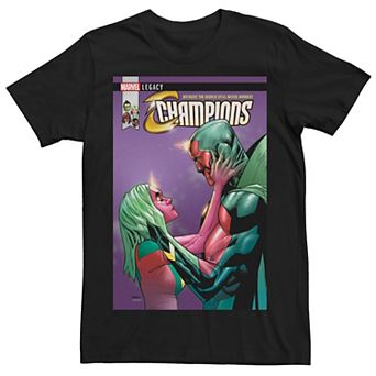 Men's Marvel The Visions Champions Comic Cover Tee