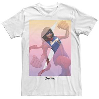 Men's Marvel Avengers MS Marvel Action Photo Tee