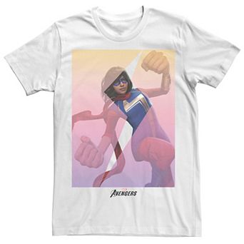 Men's Marvel Avengers MS Marvel Action Photo Tee