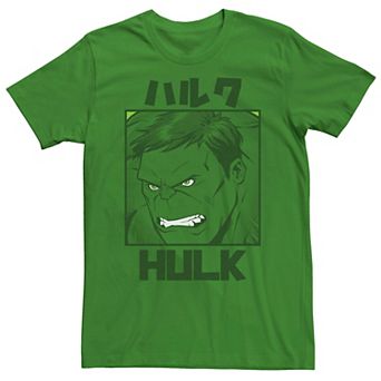 Men's Marvel Avengers The Hulk Kanji Portrait Tee