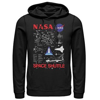 Men's NASA Space Shuttle Schematics Hoodie