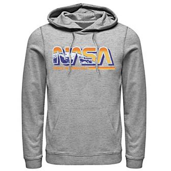 Men's NASA Space Technology Retro Rainbow Logo Hoodie