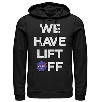 Men's NASA We Have Lift Off Text Stack Logo Hoodie