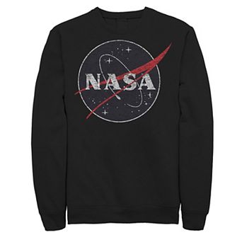 Men's NASA Circle Black And White Logo Sweatshirt