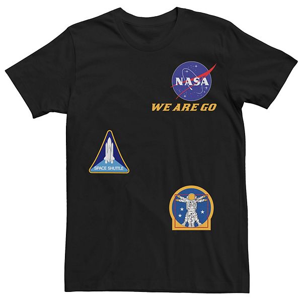 Men's NASA We Are Go Shuttle Stickers Tee