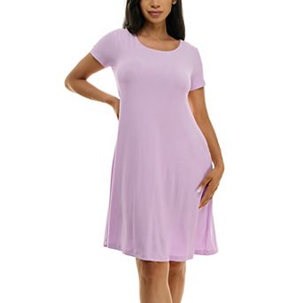 Women's Nina Leonard Lace-Up Back Swing Dress