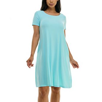 Women's Nina Leonard Lace-Up Back Swing Dress