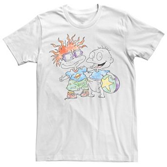 Men's Nickelodeon Rugrats Tommy And Chuckie Best Friends Watercolor Tee