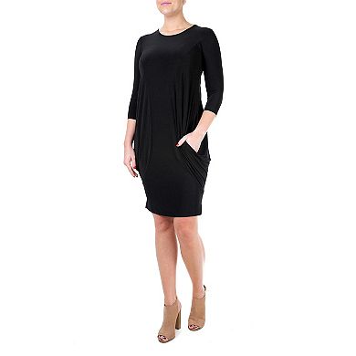 Women's Nina Leonard Solid Tunic Dress