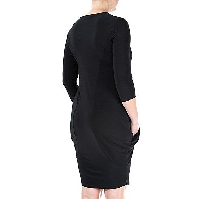 Women's Nina Leonard Solid Tunic Dress
