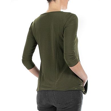 Women's Nina Leonard Solid Tunic Dress