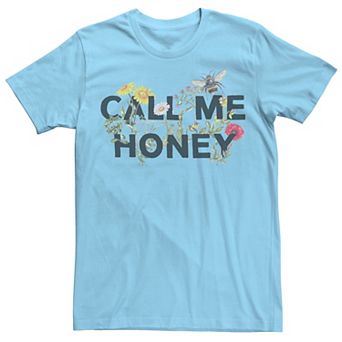 Men's Call Me Honey Floral Bees Tee