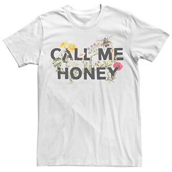 Men's Call Me Honey Floral Bees Tee