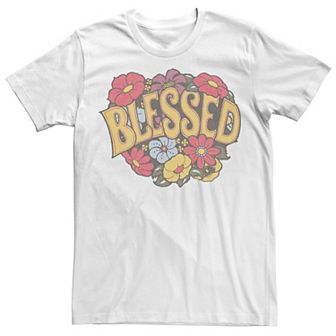 Men's Blessed Floral Wreath Tee