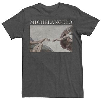 Men's Michelangelo Creation Of Adam Hands Tee
