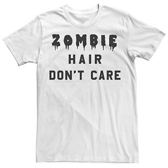 Men's Dripping Zombie Hair Don't Care Tee