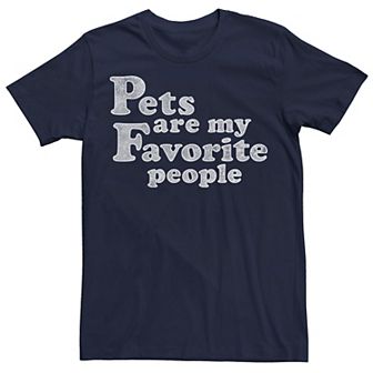 Men's Pets Are My Favorite People Simple Distressed Tee