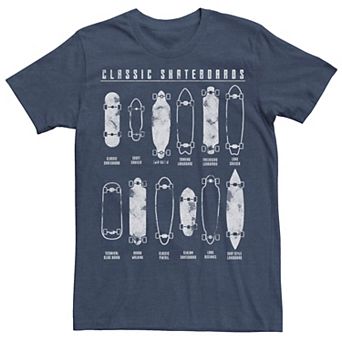 Men's Classic Skateboards Lineup Sketch Tee