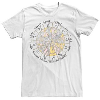 Men's Drawn Astrology Circle Horoscope Tee