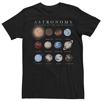 Men's Sun And Planets Lineup Tee