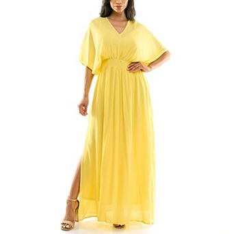 Women's Nina Leonard Smocked Maxi Dress