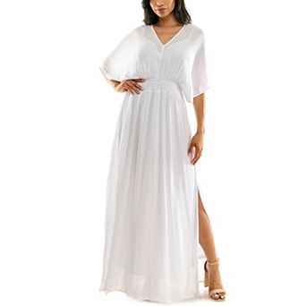 Women's Nina Leonard Smocked Maxi Dress