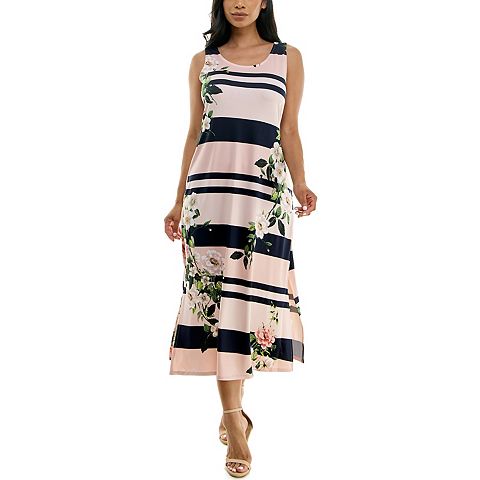 Женские платья Nina Leonard Women's Nina Leonard Print Maxi Dress