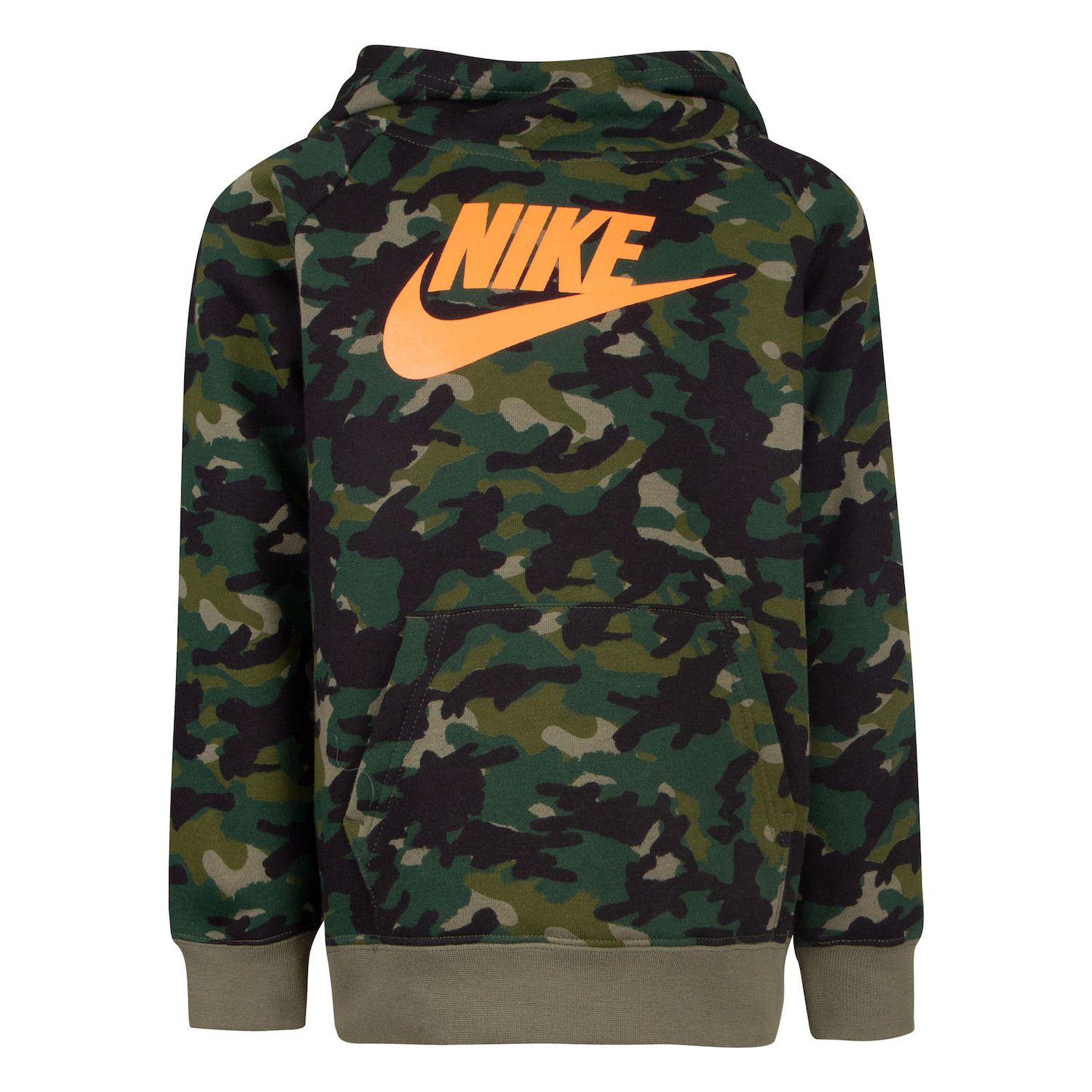 nike camo hoodie green