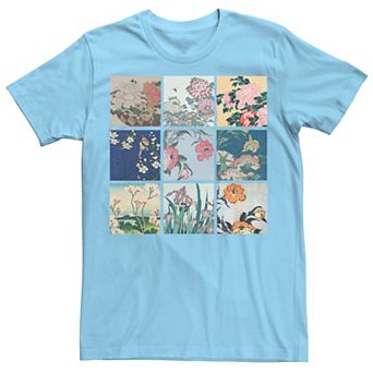 Men's Katsushika Hokusai Floral Photo Tee