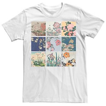 Men's Katsushika Hokusai Floral Photo Tee