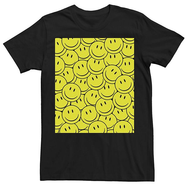 Men's Smilely Face Collage Square Tee