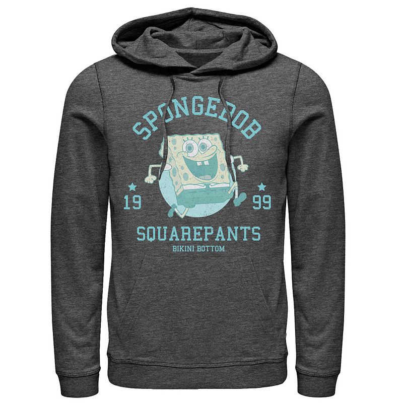 Men's Nickelodeon SpongeBob SquarePants Retro Bikini Bottom Hoodie, Size: XL, Grey Heather