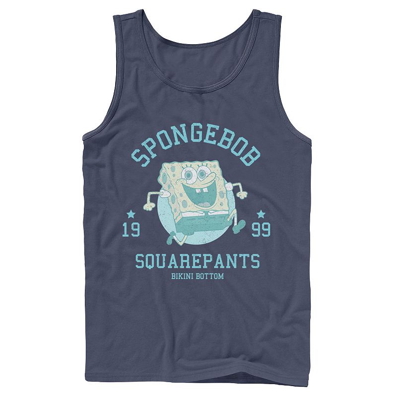 Men's Nickelodeon SpongeBob SquarePants Retro Bikini Bottom Tank Top, Size: Small, Blue