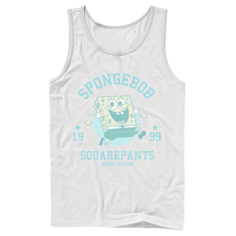 Men's Nickelodeon SpongeBob SquarePants Retro Bikini Bottom Tank Top, Size: Large, White