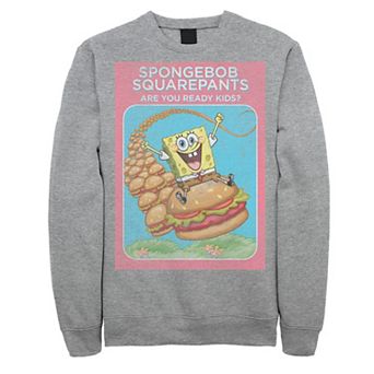 Men's SpongeBob SquarePants Are You Ready Kids Vintage Poster Sweatshirt