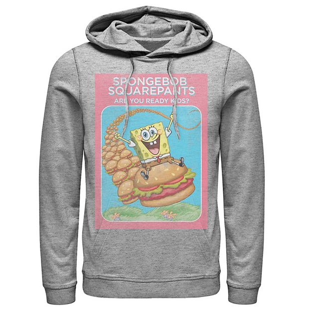 Men s SpongeBob SquarePants Are You Ready Kids Vintage Poster Hoodie