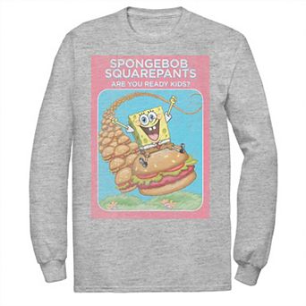 Men's SpongeBob SquarePants Are You Ready Kids Vintage Poster Tee
