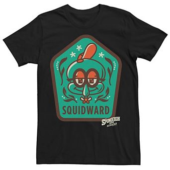 Men's SpongeBob Sponge On The Run Squidward Badge Tee