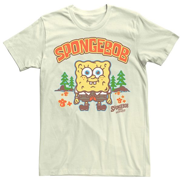 Men's SpongeBob Sponge On The Run At Camp Smile Tee