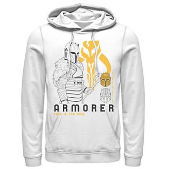 Men's Star Wars The Mandalorian Armorer Line Art Hoodie