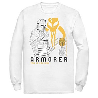 Men's Star Wars The Mandalorian Armorer Line Art Tee
